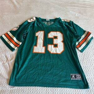 Vintage Style Dan Marino Jersey #13 with White & Orange Accents XL